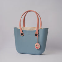 CLASSIC BAG GRANDE AZUL BABY ROSA