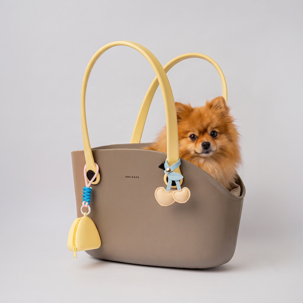 PET BAG BEIGE CON ASAS MARGARITA